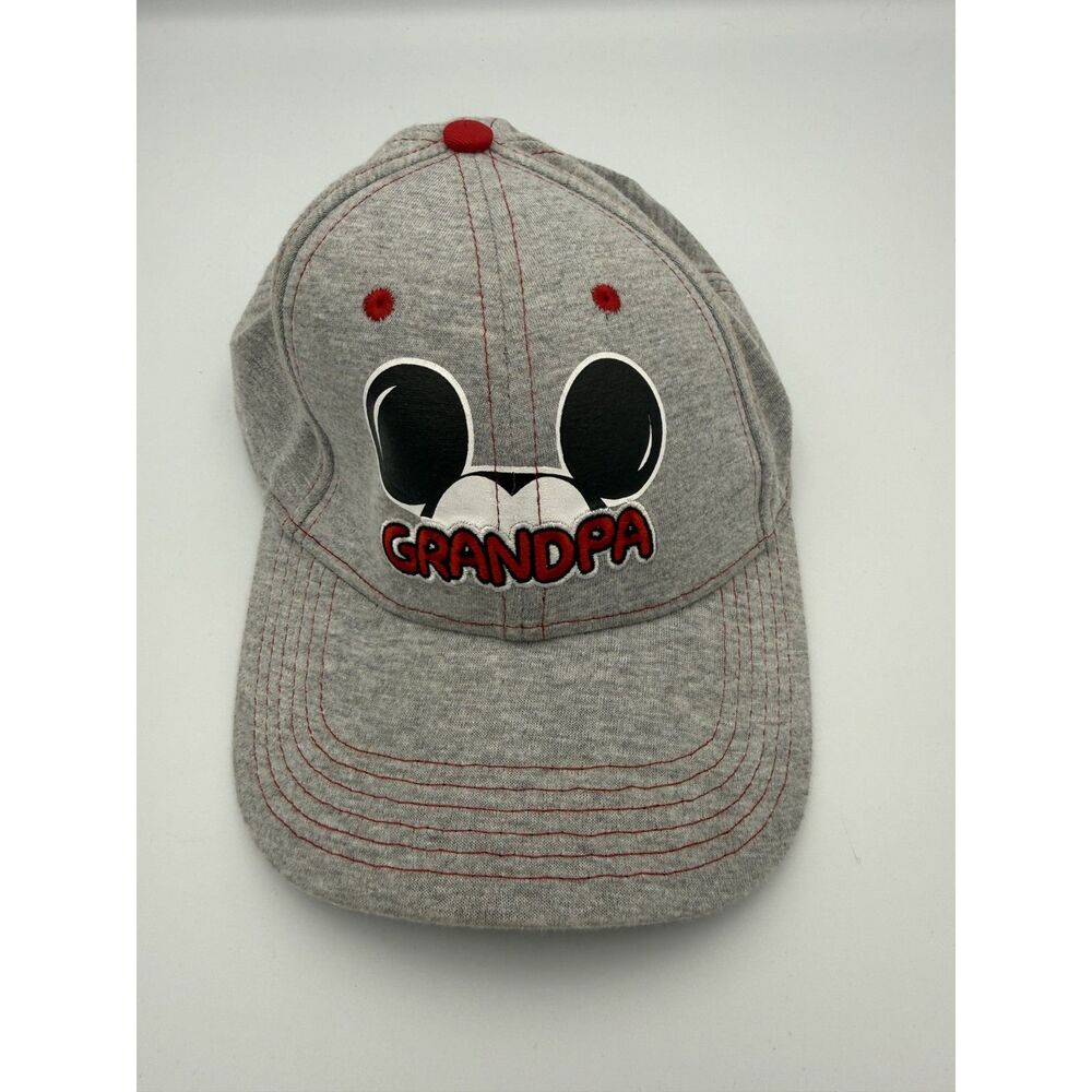 Disney Mickey Mouse Grandpa Hat Gray Adjustable